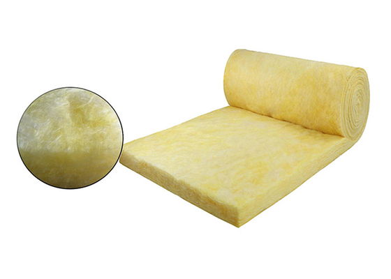 Width 600/1200mm Glass Wool Insulation Material Heat Resistant