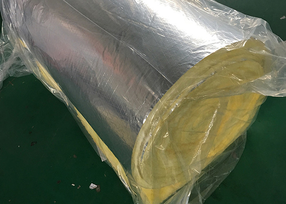 Anticorrosive Harmless Glass Wool Roll , Waterproof Glasswool Aluminium Foil