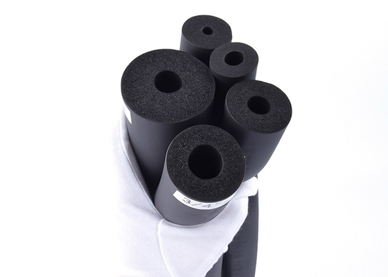 Fireproof Black Foam Rubber Insulation Pipe Multiscene 40kg/M3-70kg/M3