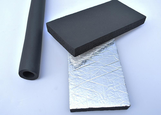 Harmless Practical Rubber Insulation Tube , Flame Retardant Rubber Foam Pipe