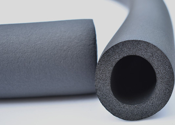 Harmless Practical Rubber Insulation Tube , Flame Retardant Rubber Foam Pipe