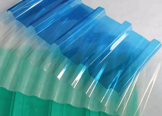 Waterproof Fiberglass Polycarbonate Roof Tiles Non Flammable