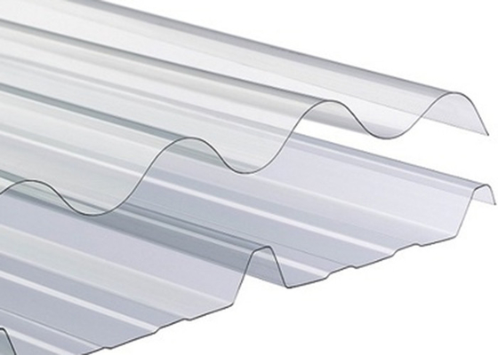 Anticorrosive Transparent Corrugated Sheet , Heatproof Clear Plastic Roof Tiles