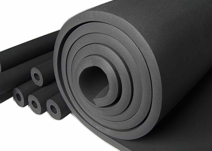 Durable Nontoxic Rubber Foam Insulation Roll , Anticorrosive Elastomeric Foam Sheet