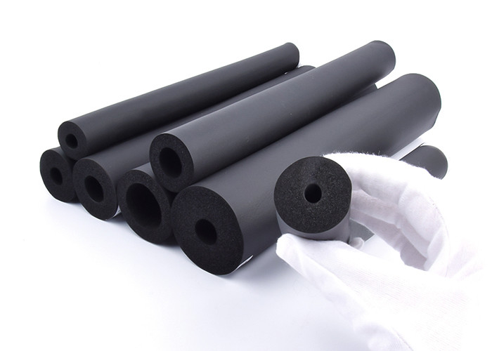 Fireproof Black Foam Rubber Insulation Pipe Multiscene 40kg/M3-70kg/M3