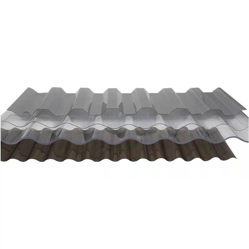 Nontoxic Polycarbonate Corrugated Roofing Sheets Weatherproof Multicolor